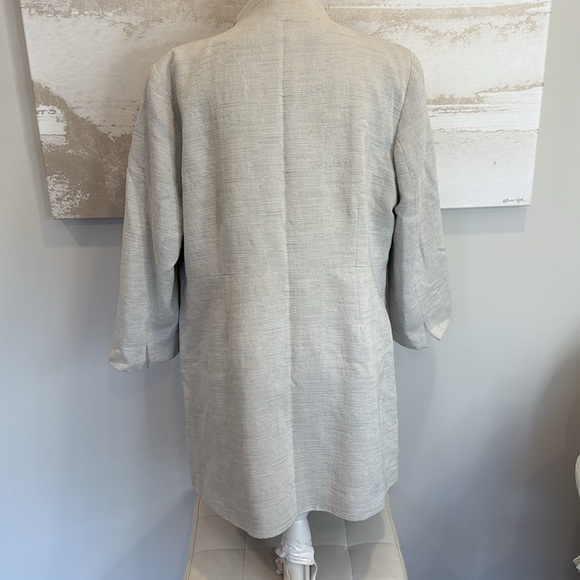 Eileen Fisher Elegant Gray Women's Coat size Large - Picture 3 of 7